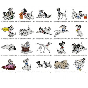Collection 101 Dalmatians Embroidery Designs